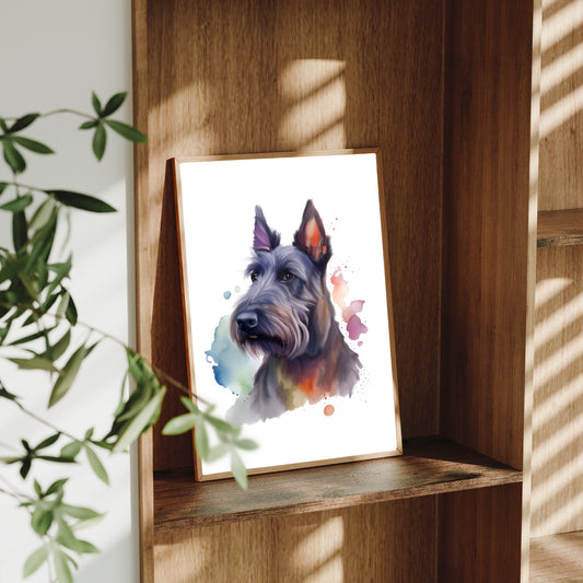 Scottish Terrier A4 Art Print – Proud & Distinguished Dog Wall Art