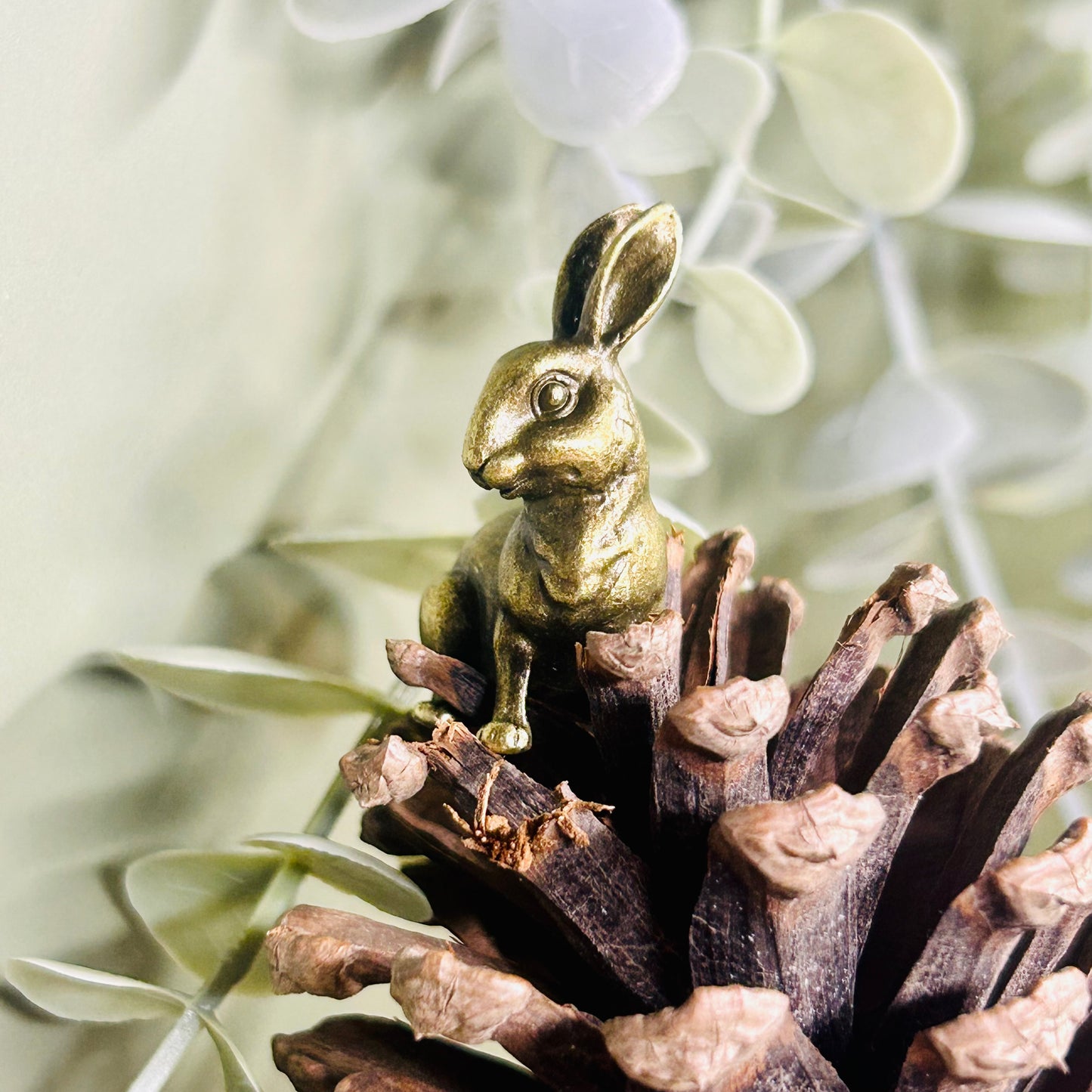 Metal Hare Ornament | Forest Fables | Rustic Mini Hare Figurine