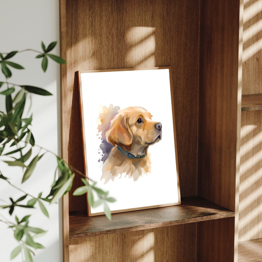 A4 Dog Breed Art Prints – Dog Wall Art – Gift for Dog Lovers