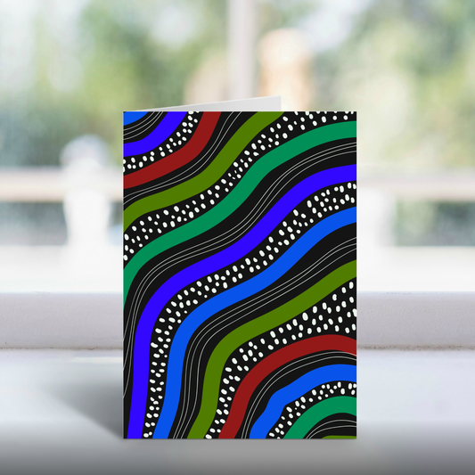 Dark Waves A5 Greetings Card