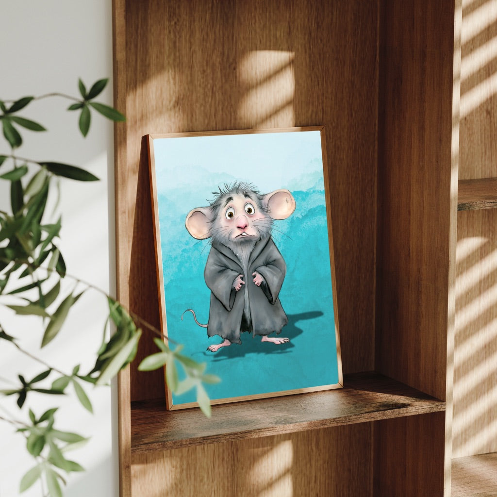 A4 Wizard Character Prints – Fantasy Wall Art – Gift for Magic Fans