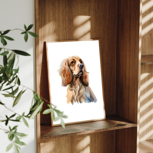 Cocker Spaniel A4 Art Print – Gentle & Joyful Dog Wall Art