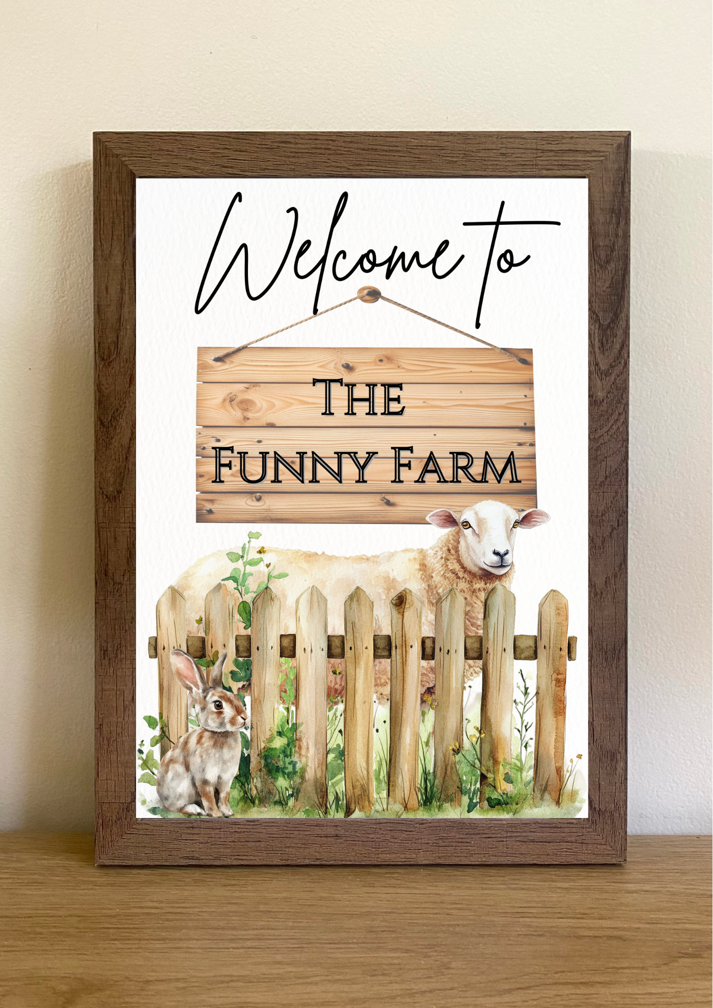 Sheep Welcome - Farmhouse Style Print