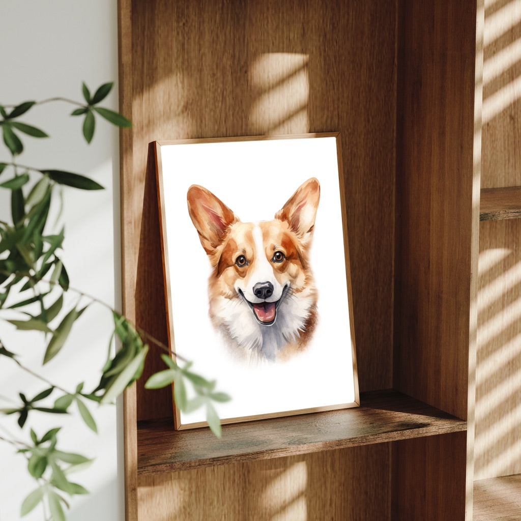 A4 Dog Breed Art Prints – Dog Wall Art – Gift for Dog Lovers