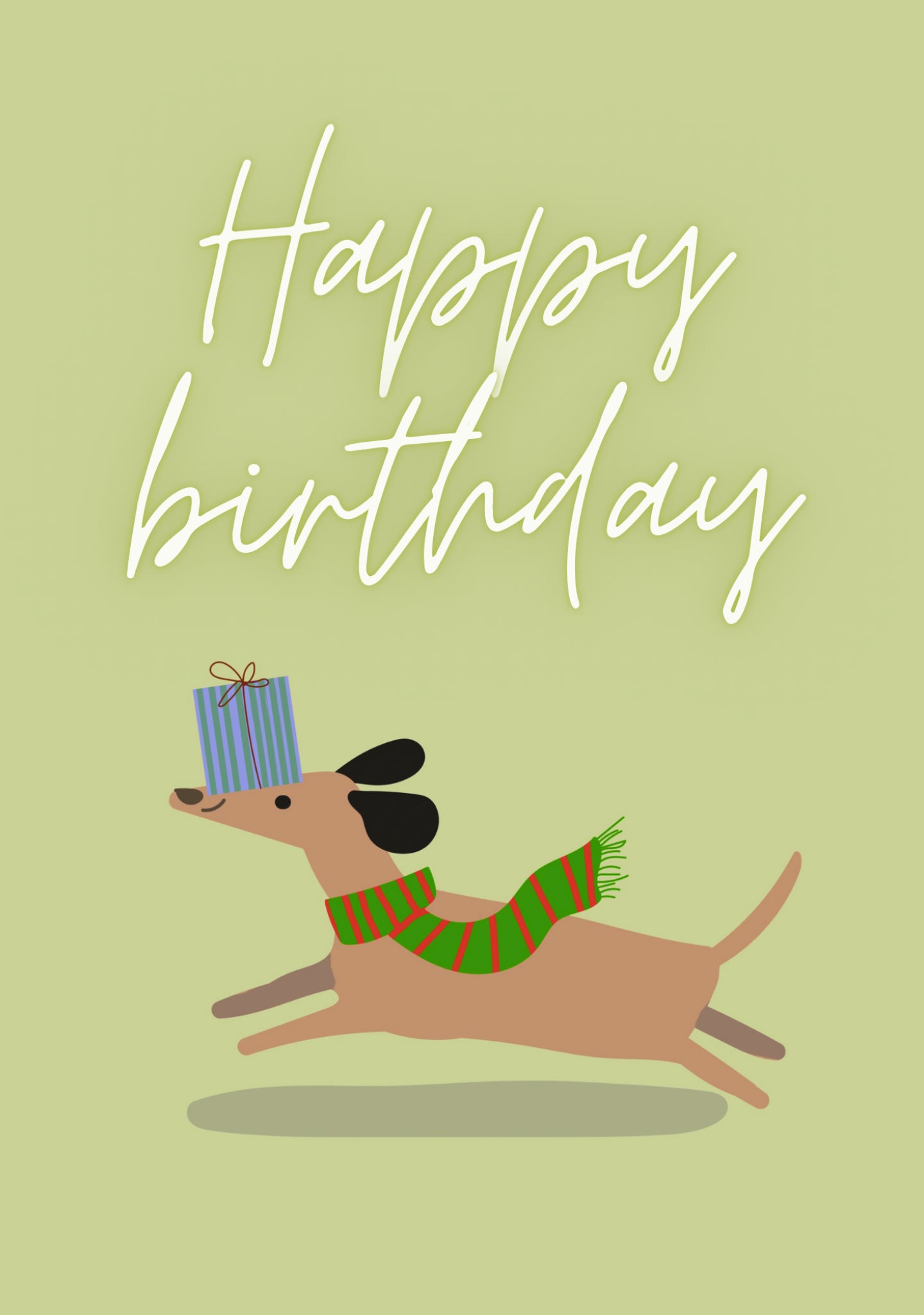 Present Incoming A5 Greetings Card