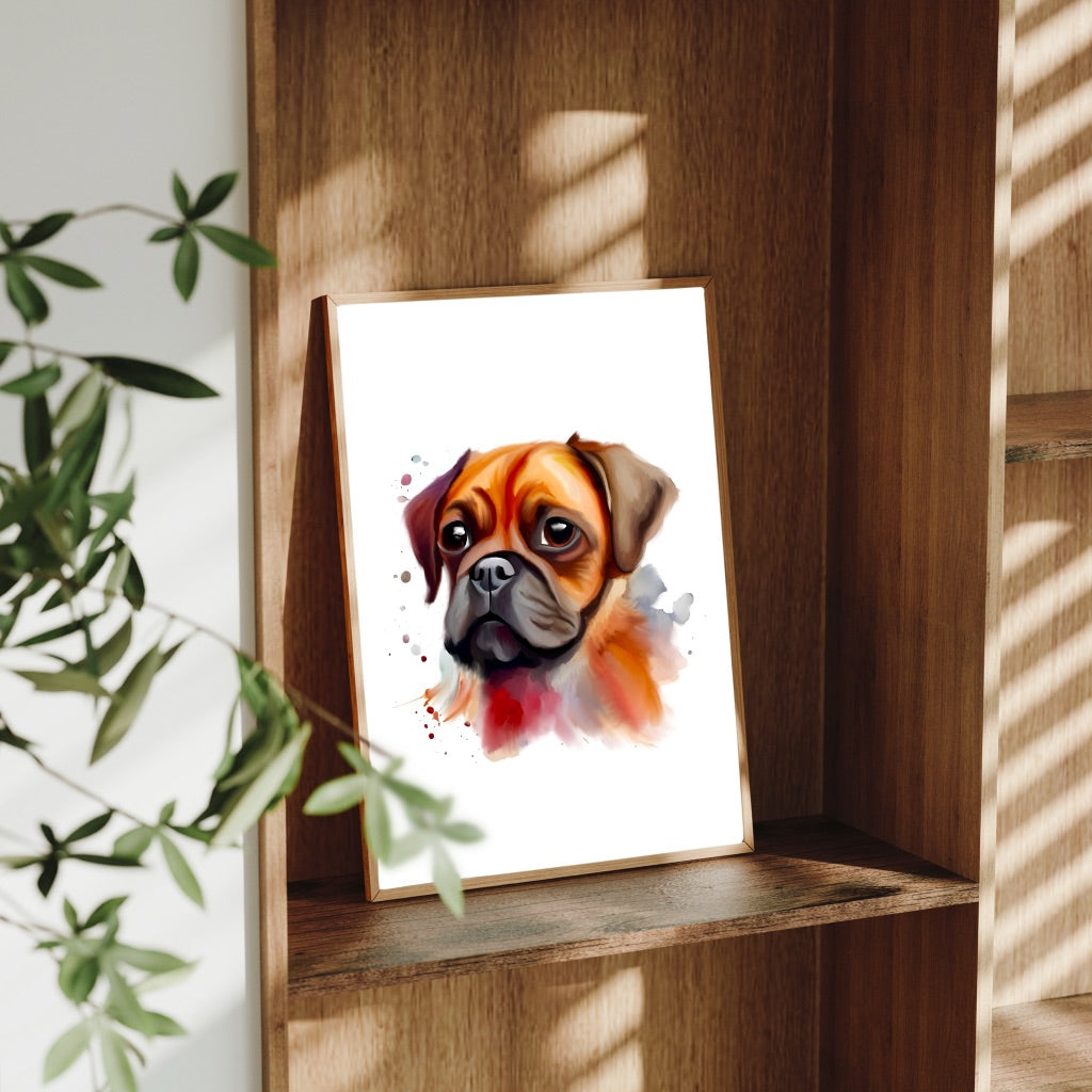 A4 Dog Breed Art Prints – Dog Wall Art – Gift for Dog Lovers