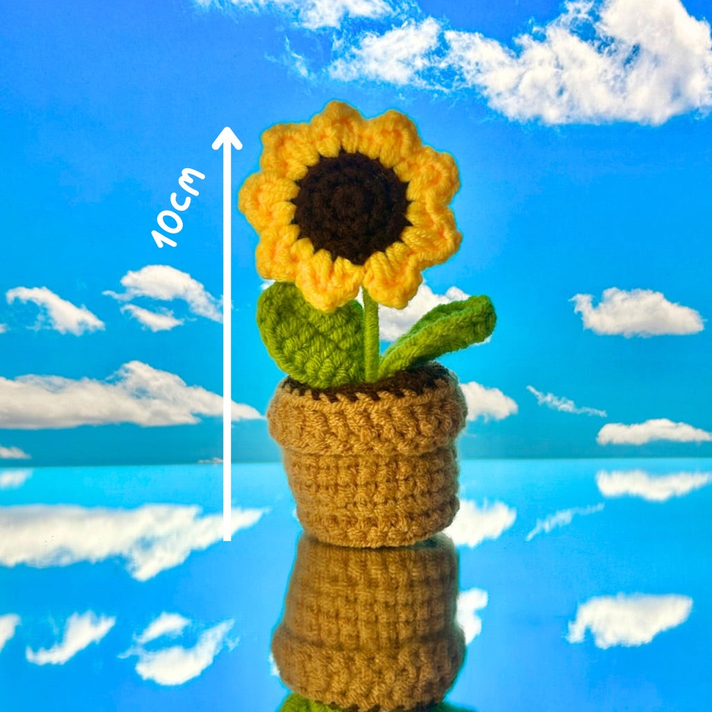 Crochet Potted Sunflower