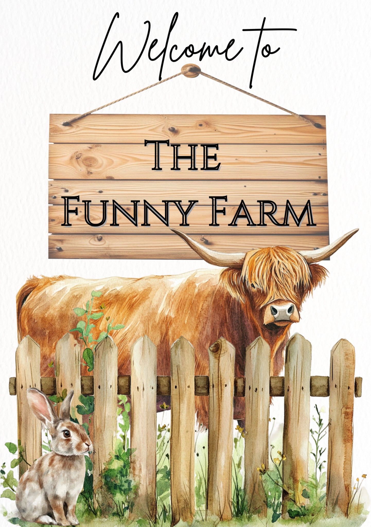 Highland Welcome - Farmhouse Style Print