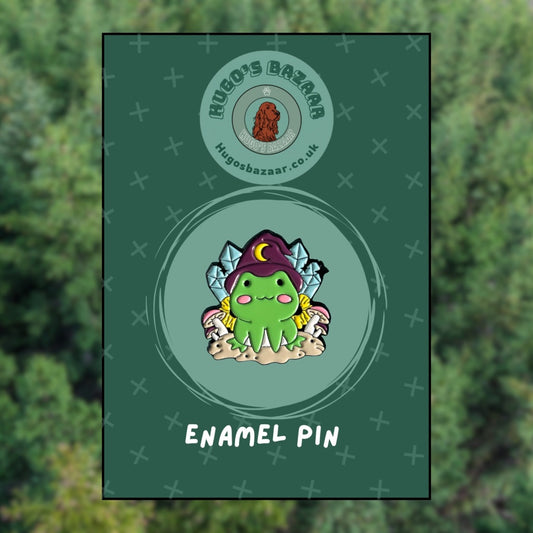 Crystallus the Seer – Arcane Amphibians Pin