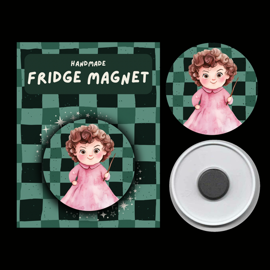 Character Fridge Magnets Cunning & Ambitious – Watercolour Fantasy Collection (Green & Black Theme)