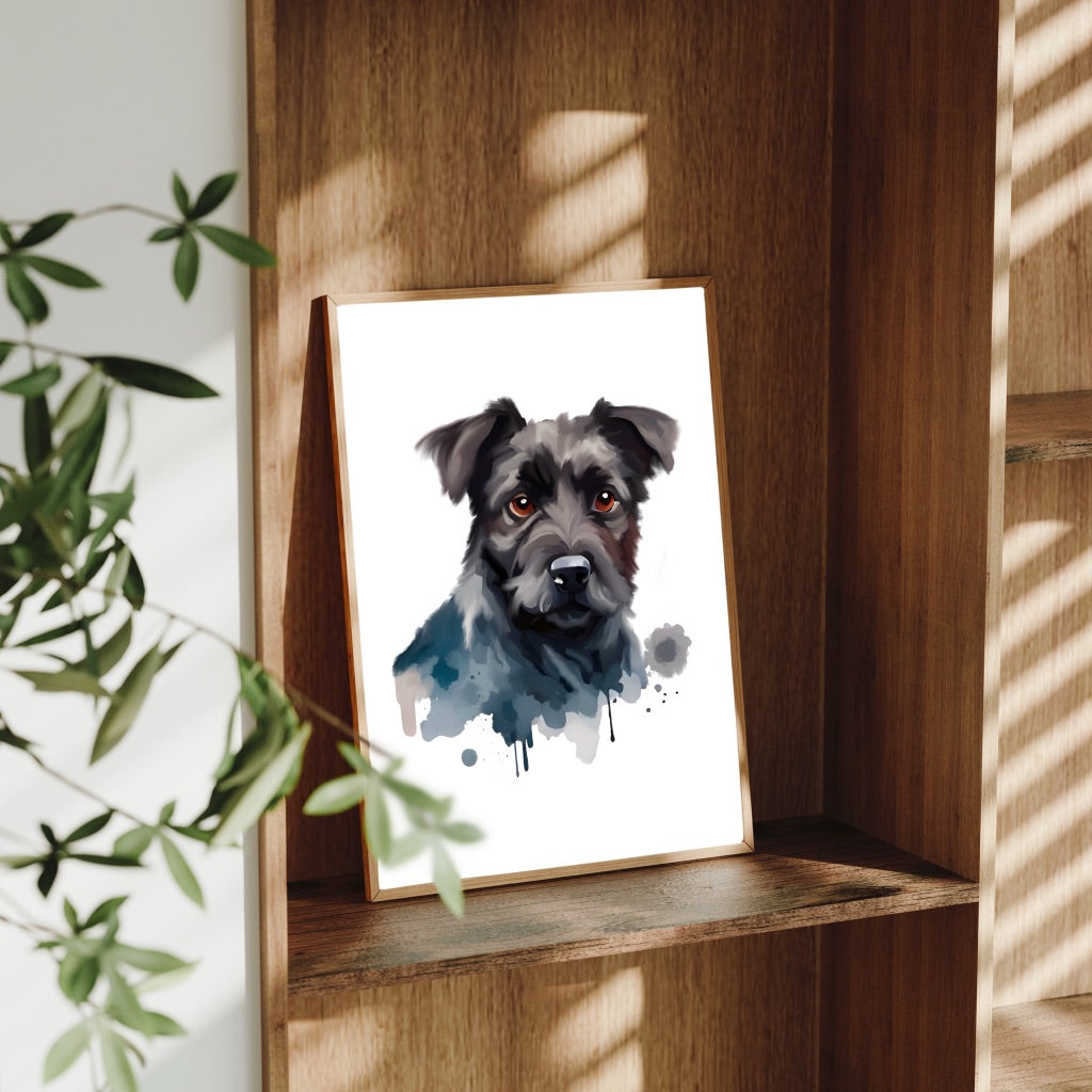 A4 Dog Breed Art Prints – Dog Wall Art – Gift for Dog Lovers