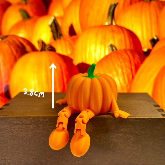 Little Pumpkin Shelf Sitter – Cute Halloween Decoration 3D Printed