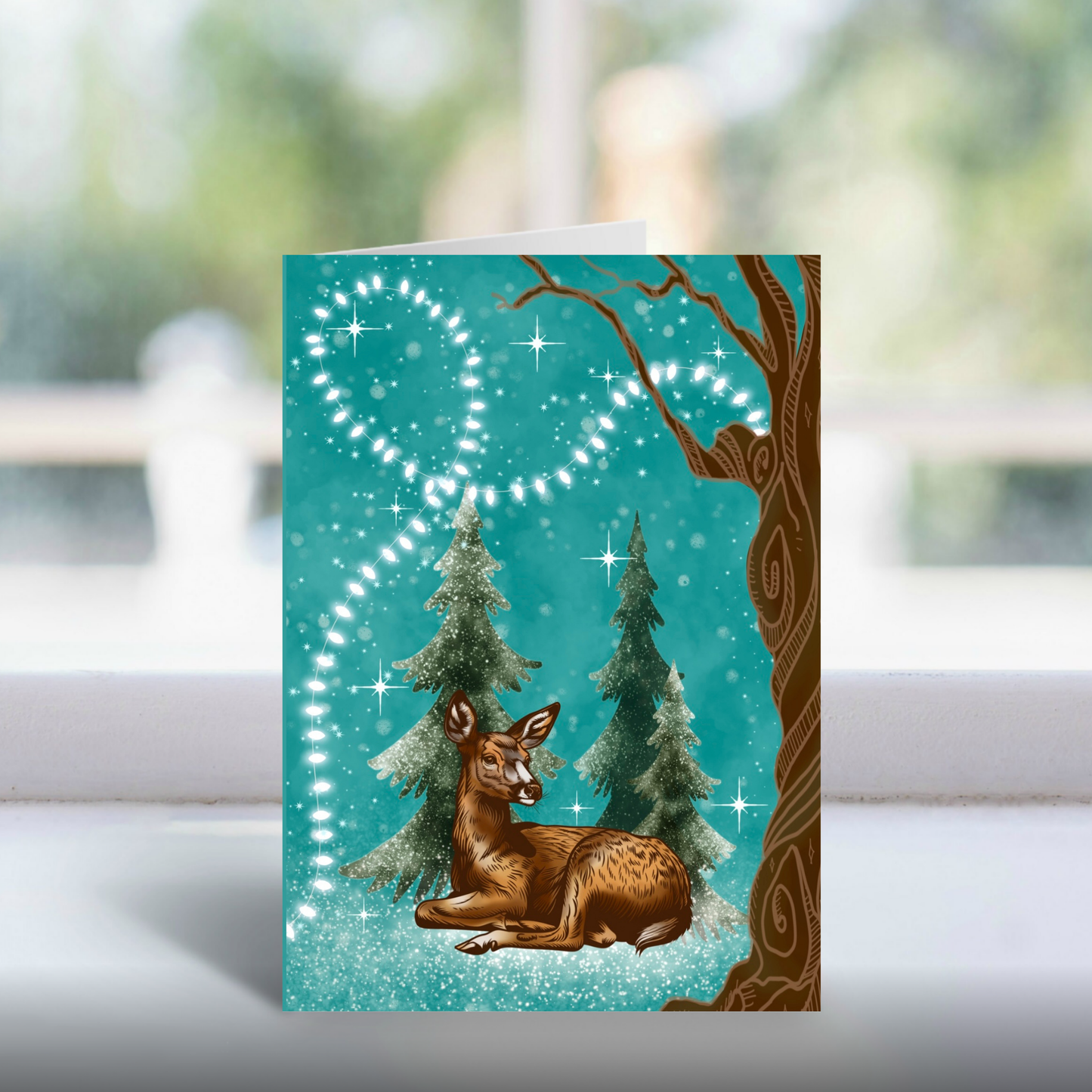 Forest Fables Card Pack | 4 Greetings Cards | Fox Hare Deer Hedgehog Woodland Animal