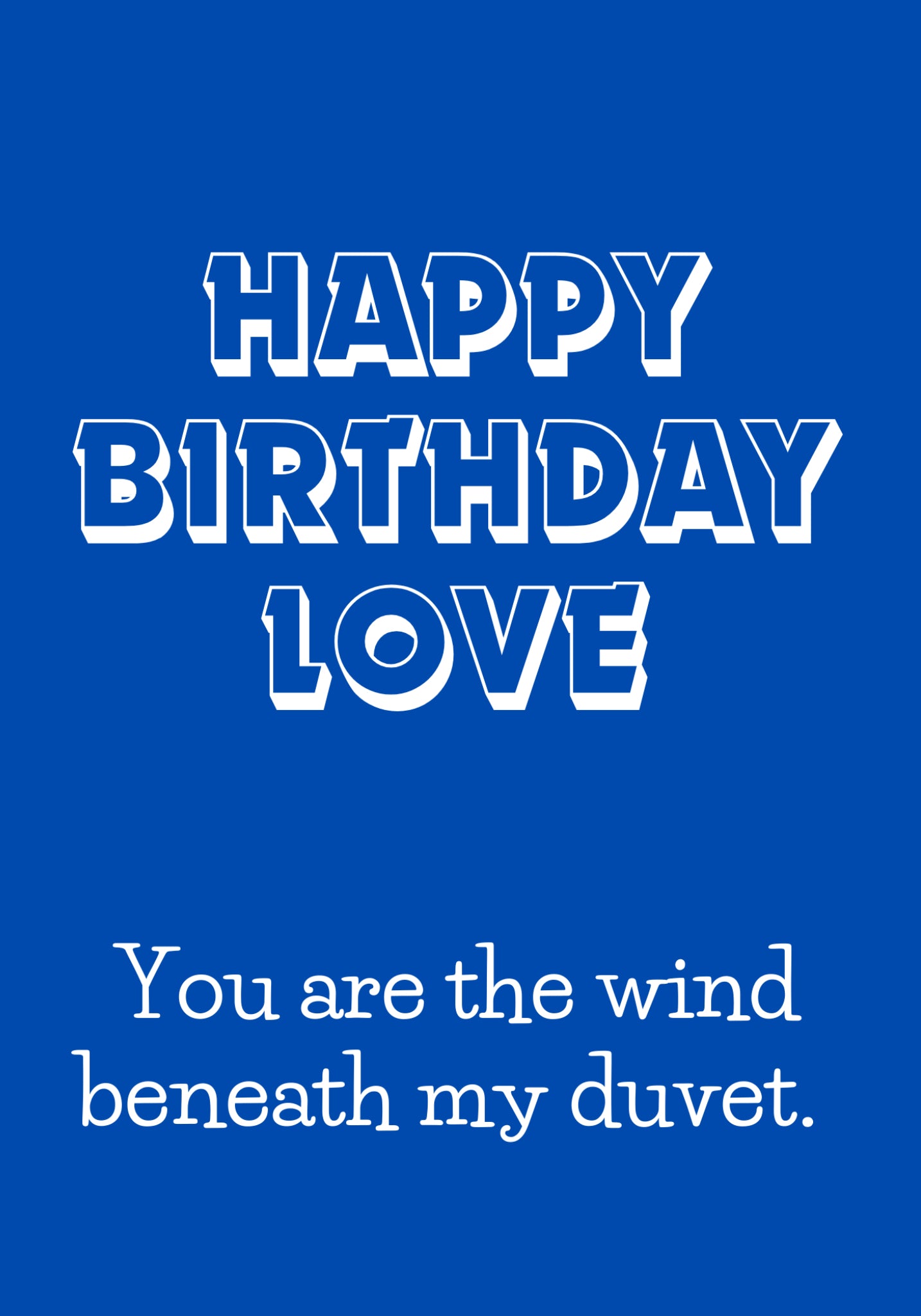 Wind Beneath A5 Greetings Card