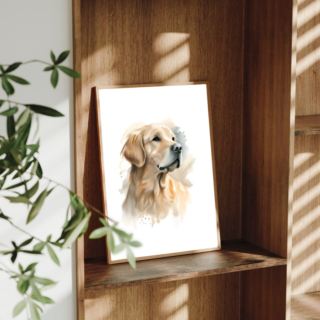 A4 Dog Breed Art Prints – Dog Wall Art – Gift for Dog Lovers