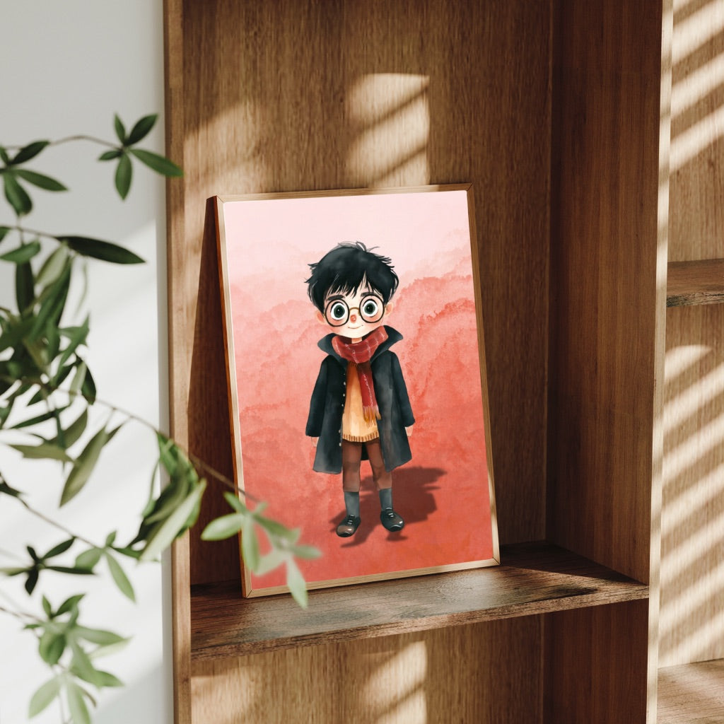 A4 Wizard Character Prints – Fantasy Wall Art – Gift for Magic Fans