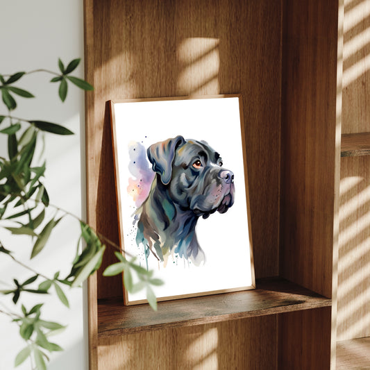 Cane Corso A4 Art Print – Bold & Noble Guardian Dog Wall Art