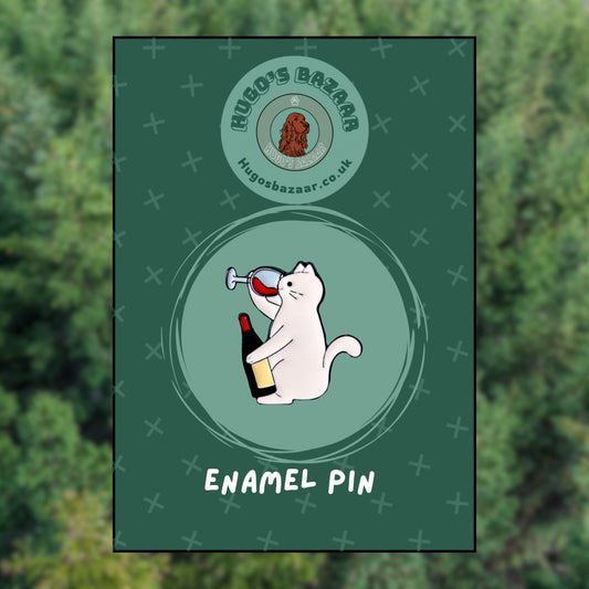 Clawdia Merlot – Wine Cat Pin