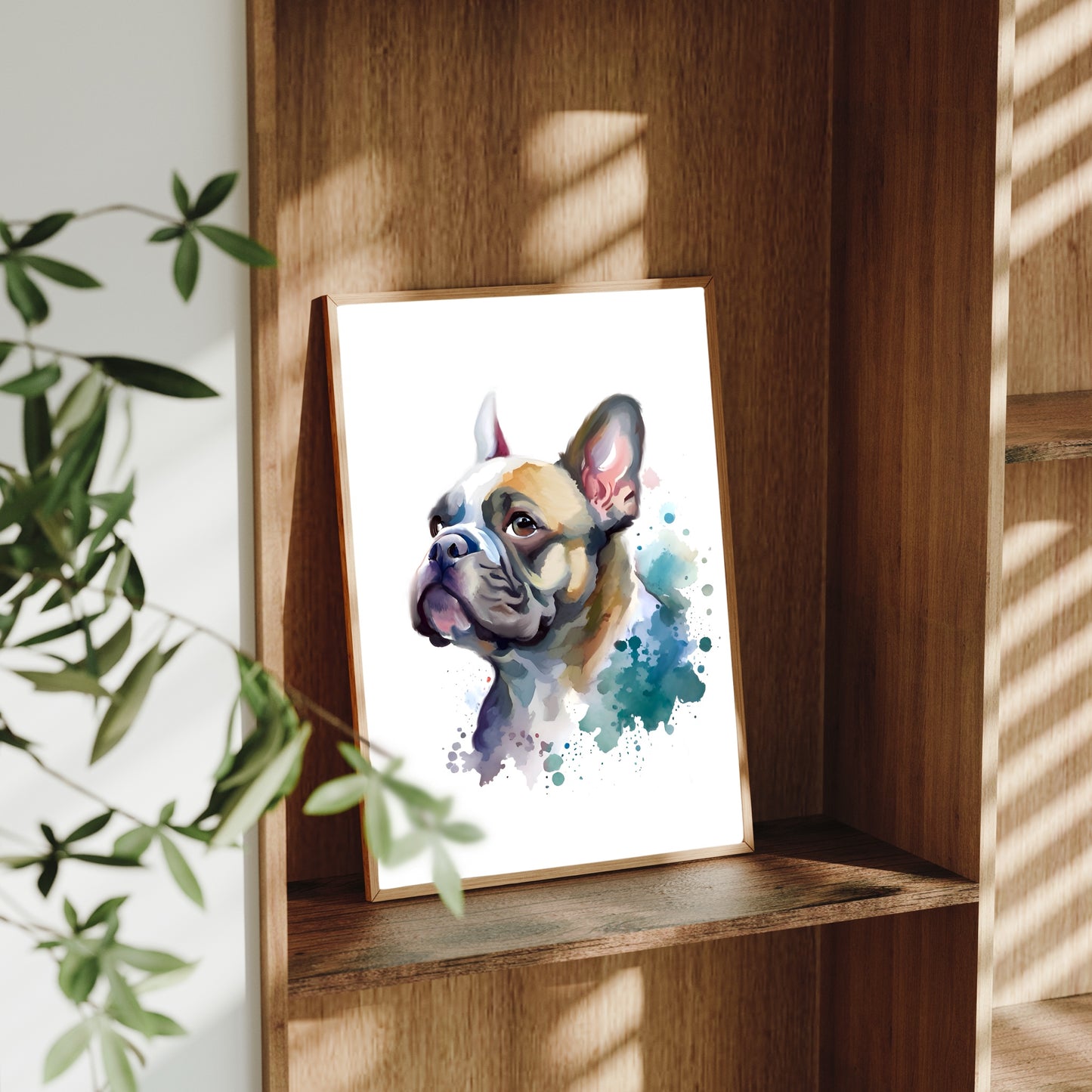 French Bulldog A4 Art Print – Playful & Posh Pup Wall Art
