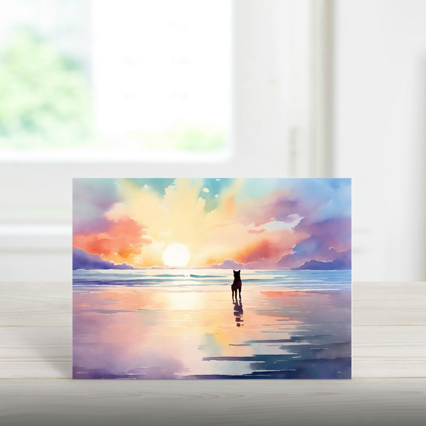 Rainbow Bridge A5 Greetings Card