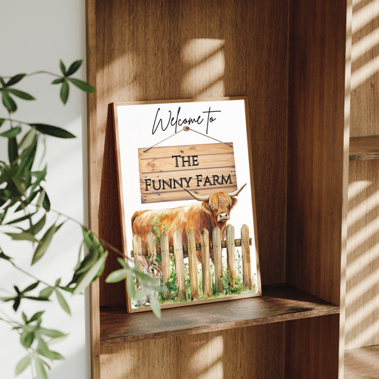 Highland Welcome - Farmhouse Style Print