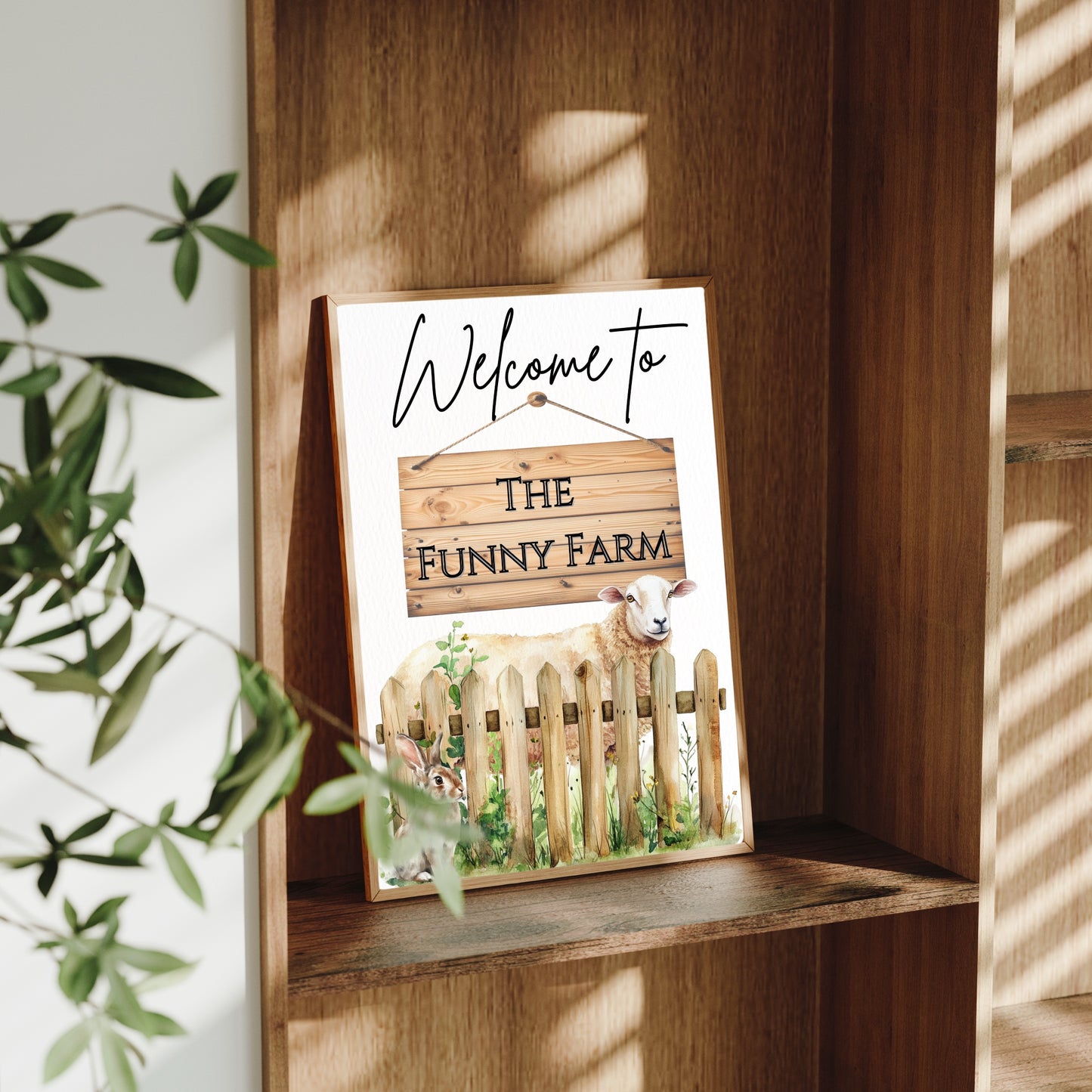 Sheep Welcome - Farmhouse Style Print