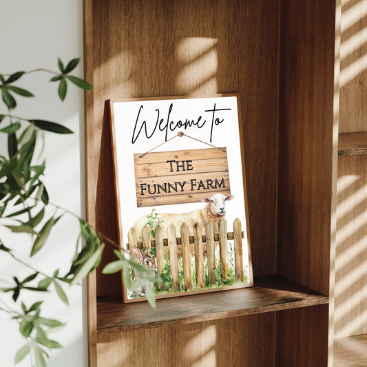 Sheep Welcome - Farmhouse Style Print