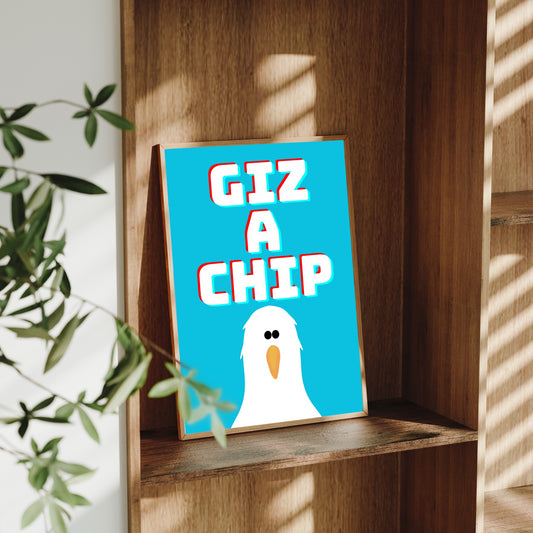 Chippy Gull Seagull Print