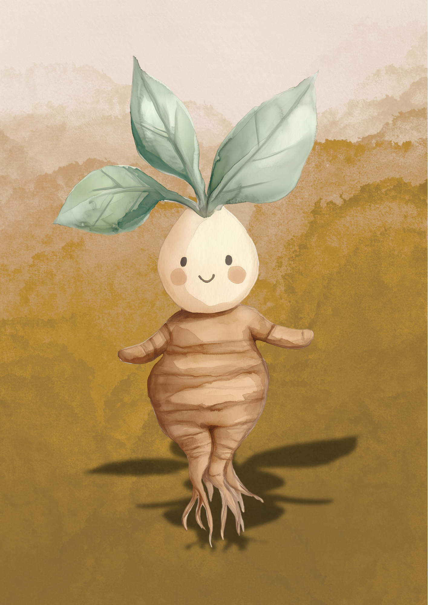 The Mandrake– A4 Wizarding Art Print