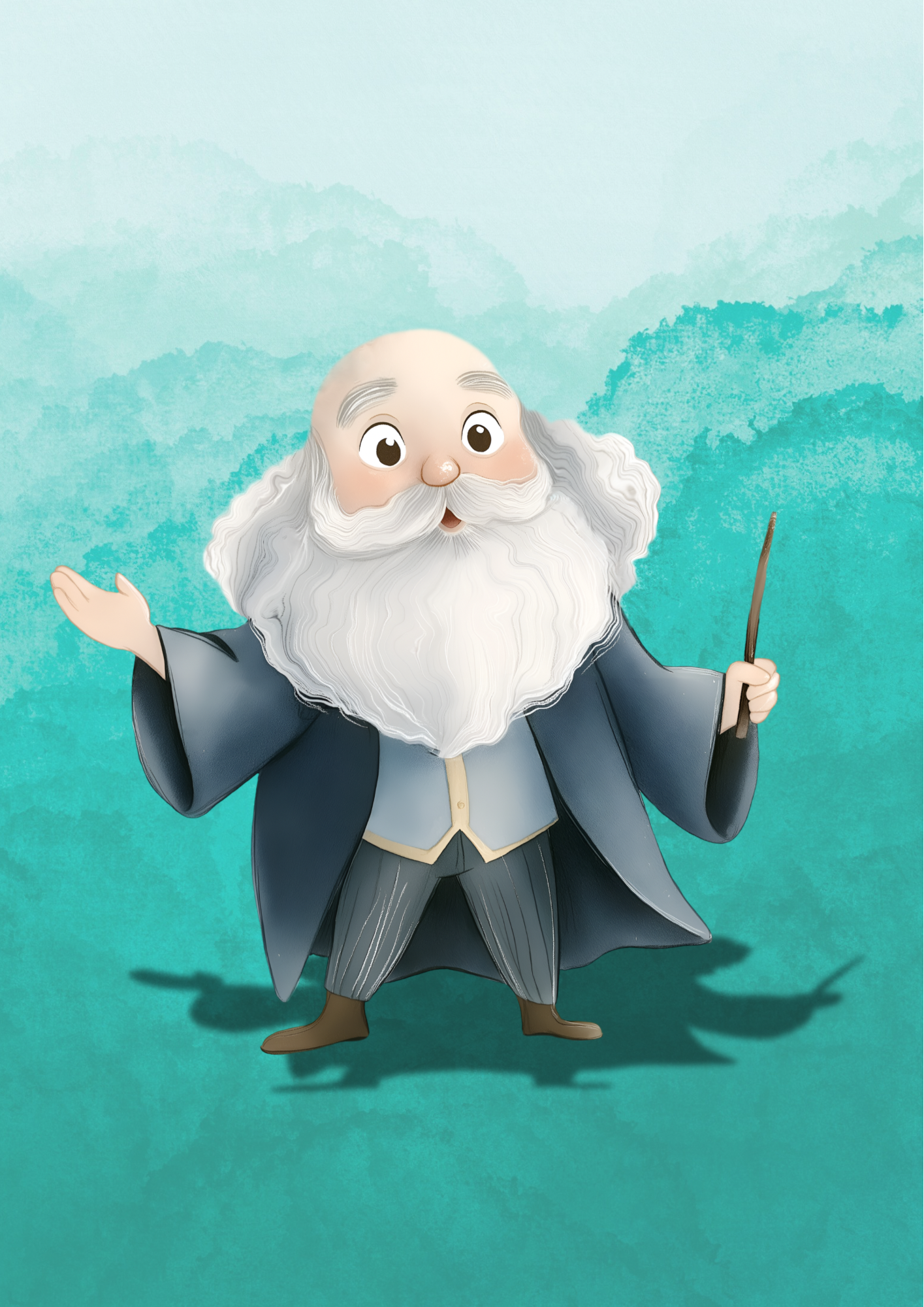 The Charms Master – A4 Wizarding Art Print