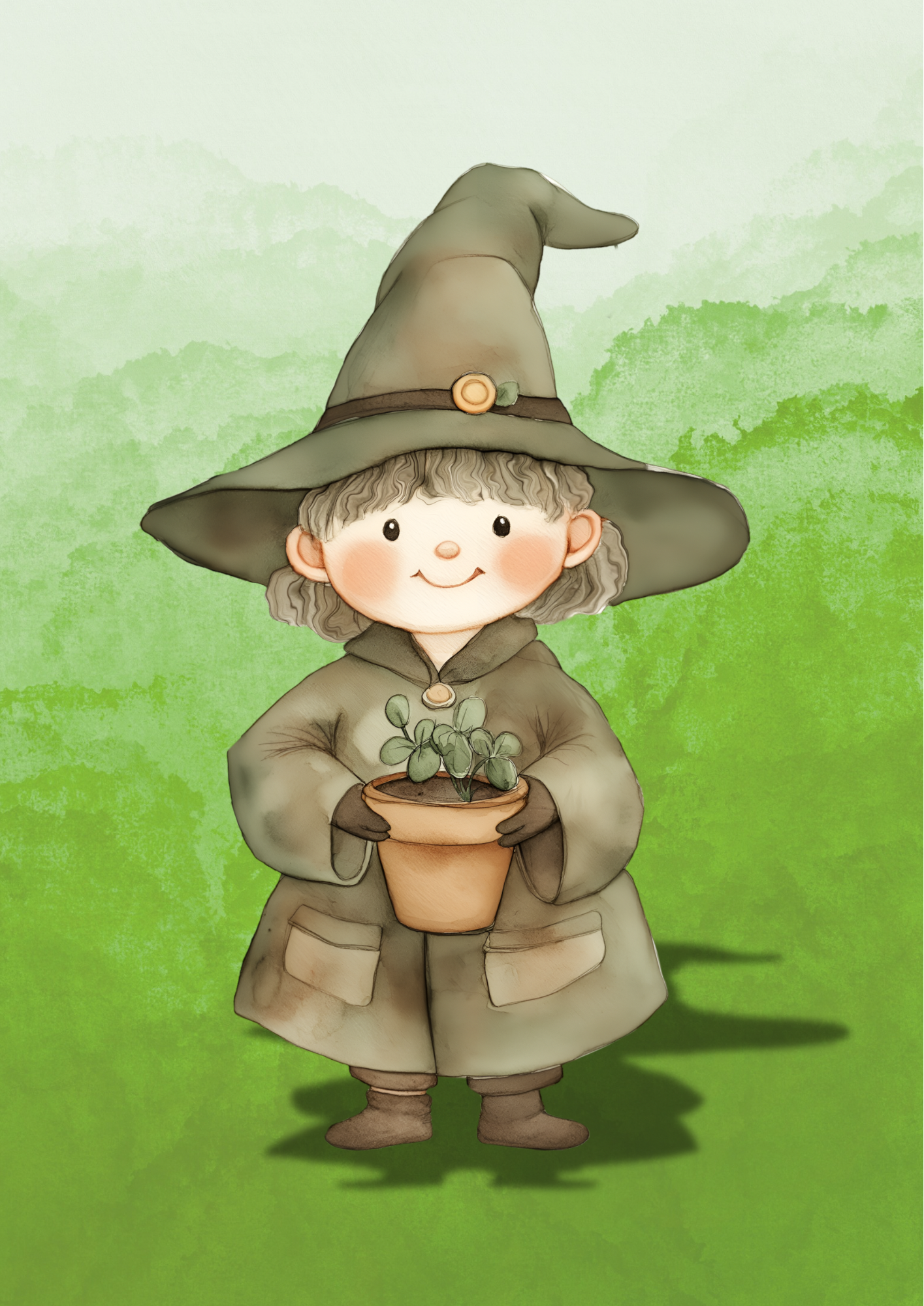 The Herbology Professor – A4 Wizarding Art Print