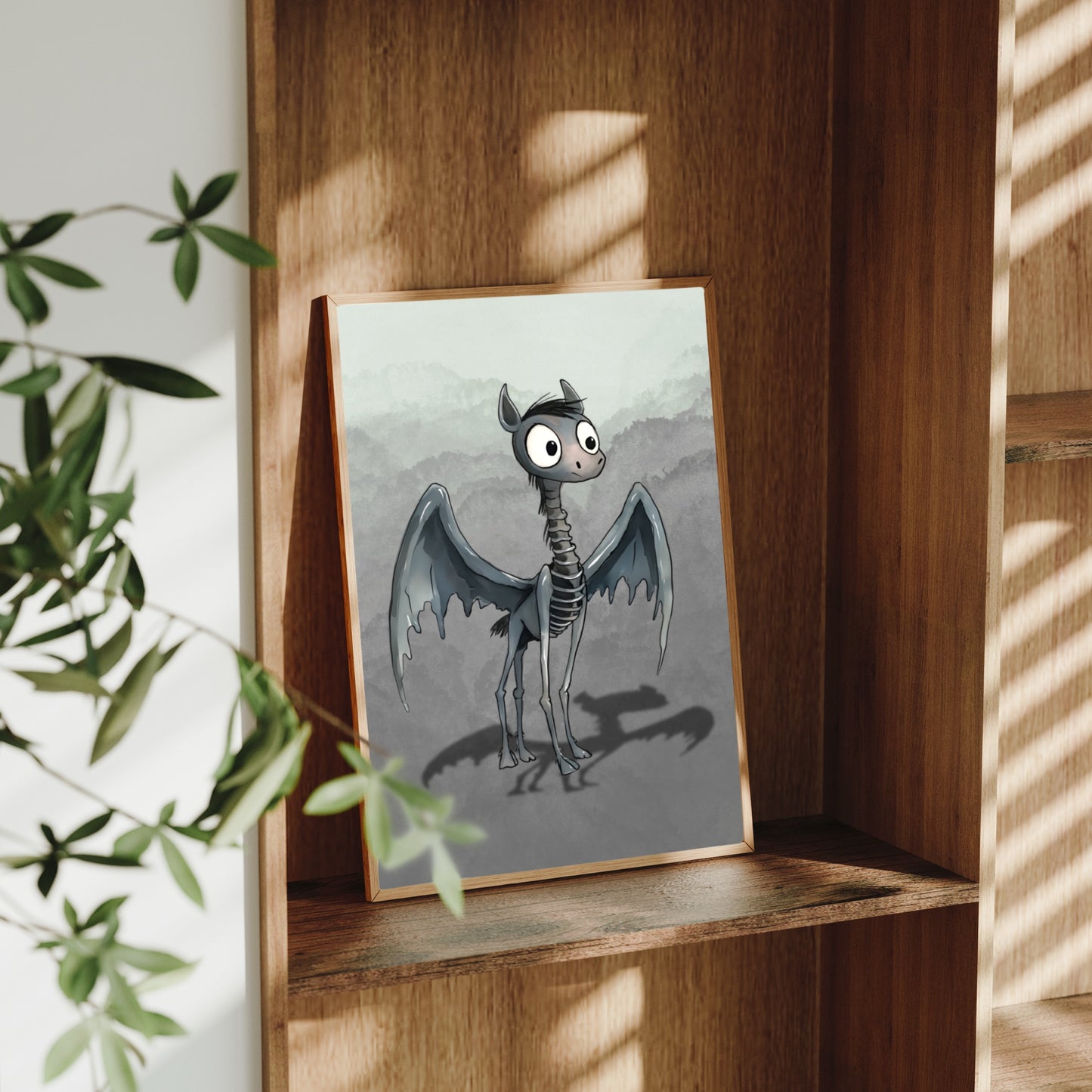 The Bone-Winged Creature – A4 Wizarding Art Print