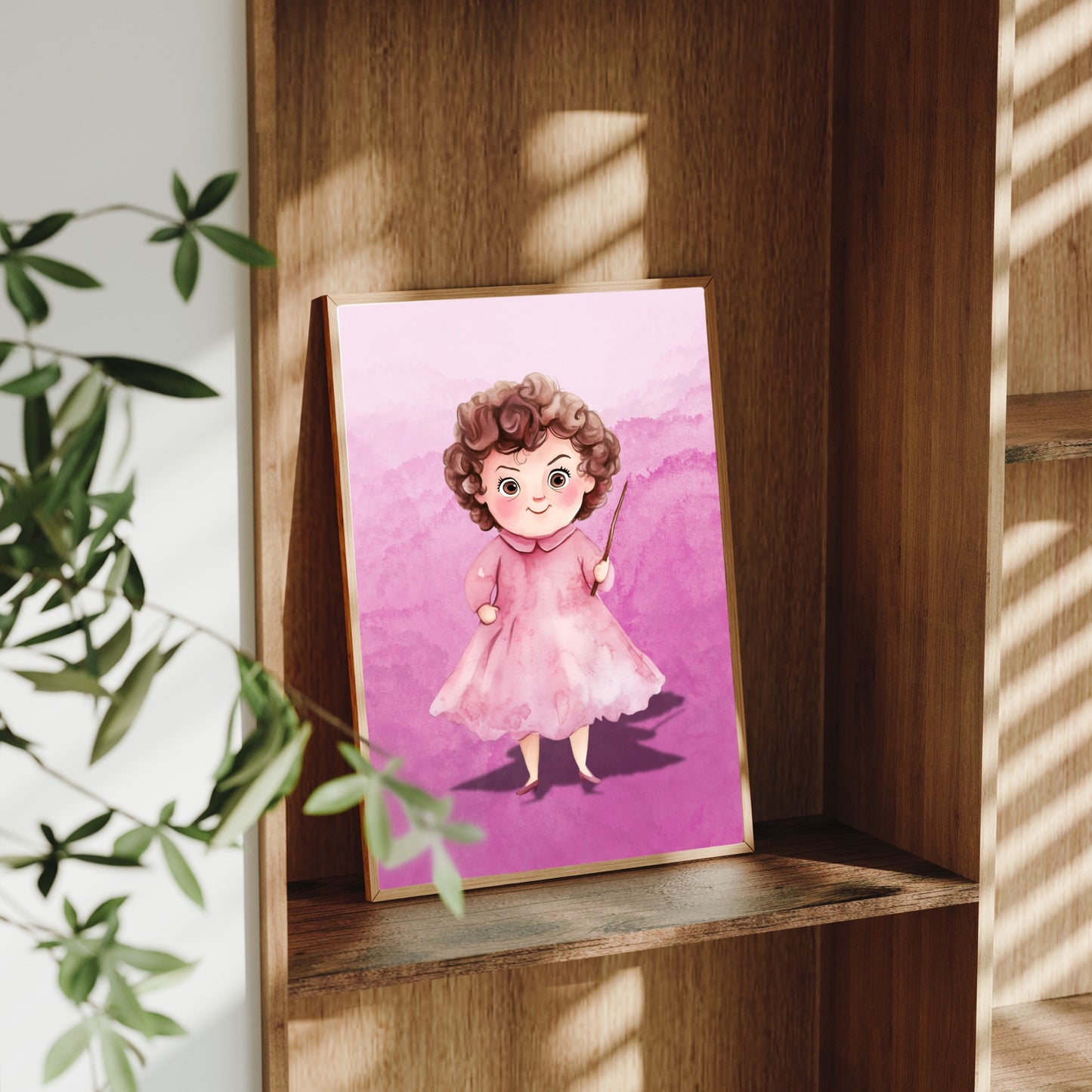 The Pink Professor – A4 Wizarding Art Print