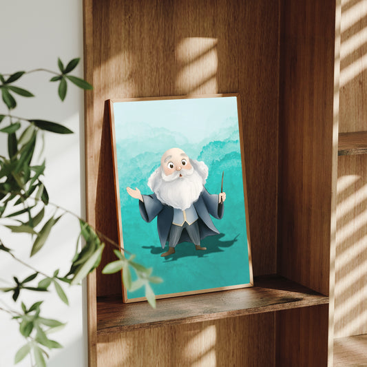 The Charms Master – A4 Wizarding Art Print