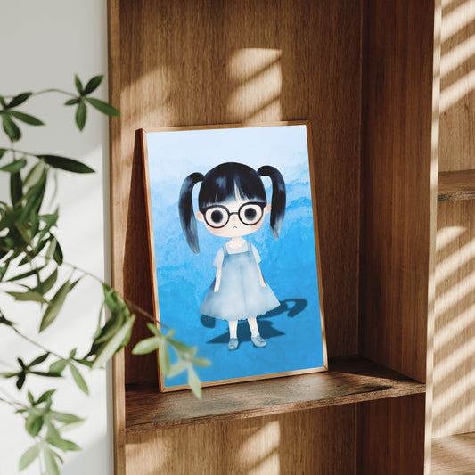 The Weeping Bathroom Ghost – A4 Wizarding Art Print