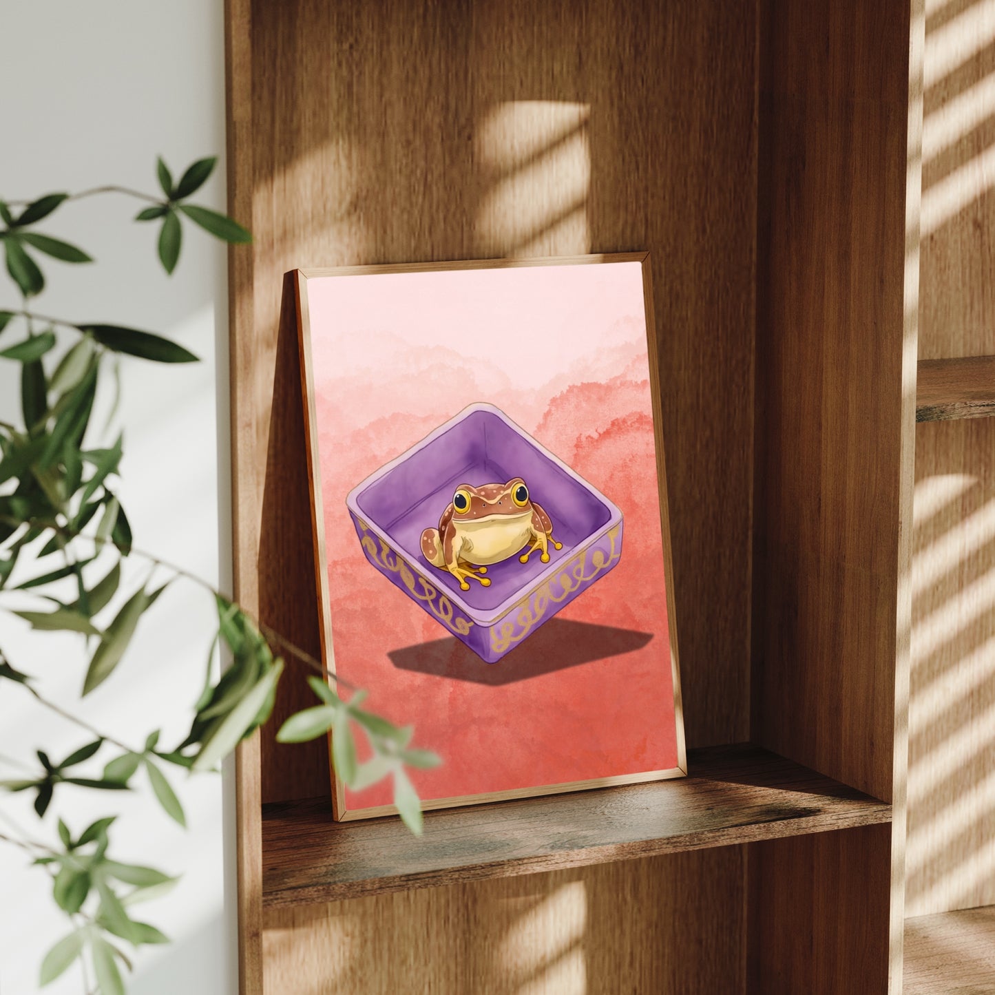 The Nervous Toad – A4 Wizarding Art Print