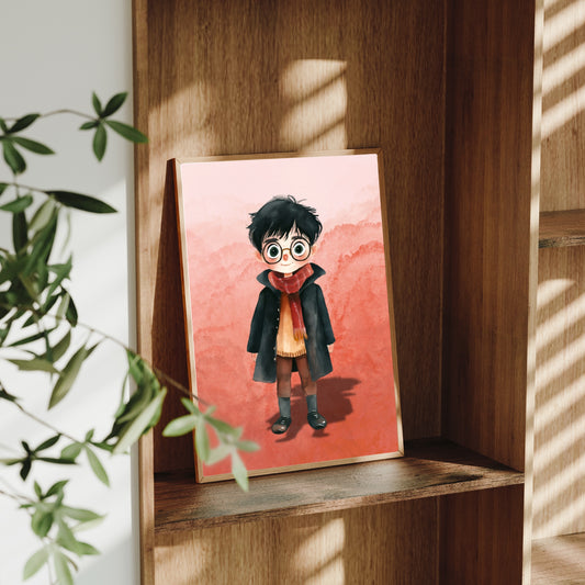 The Scarred Hero – A4 Wizarding Art Print